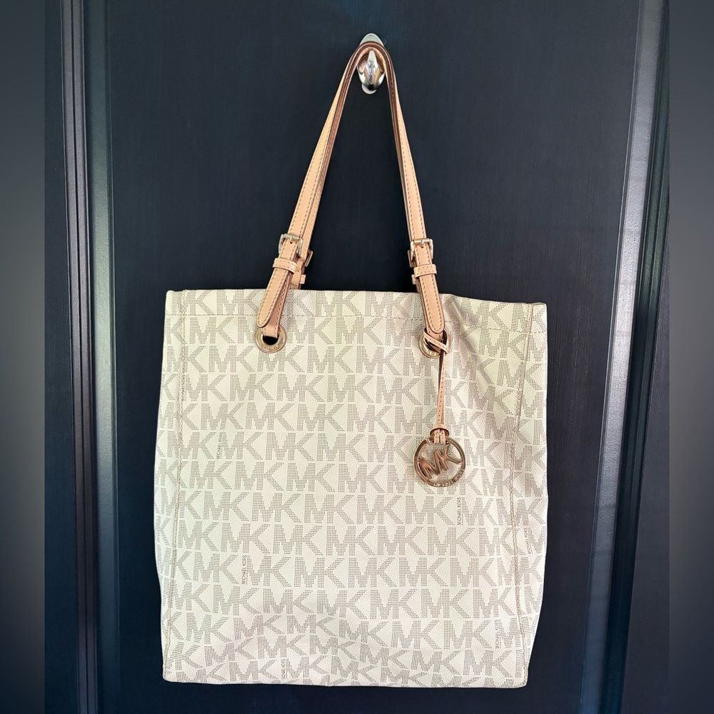 Michael Kors Vanilla Monogram Tote